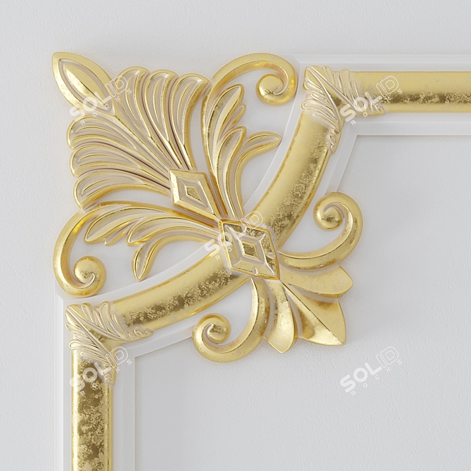 Elegant Decorative Frame - EVROPLAST_1.52.283 3D model image 2