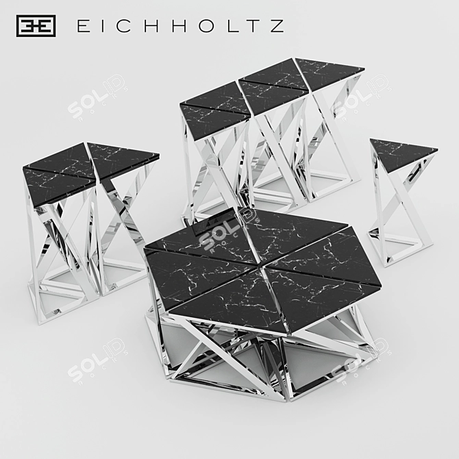 Eichholtz Galaxy: Luxe Table Collection 3D model image 2