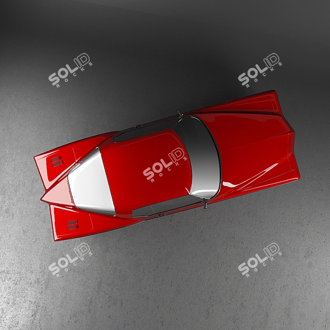 Vintage Buick Riviera Boattail 1972 3D model image 3