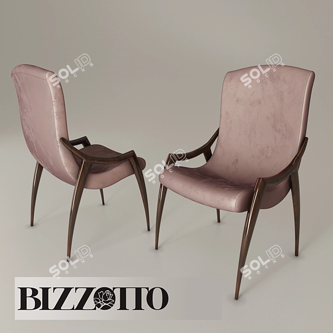 Elegant Symphony Art. 6043 Chairs 3D model image 1