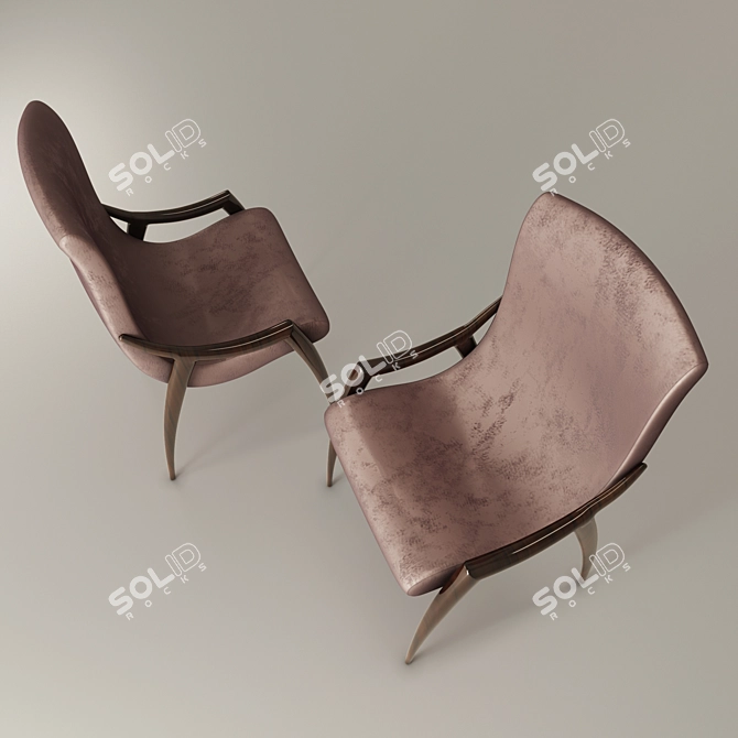 Elegant Symphony Art. 6043 Chairs 3D model image 2