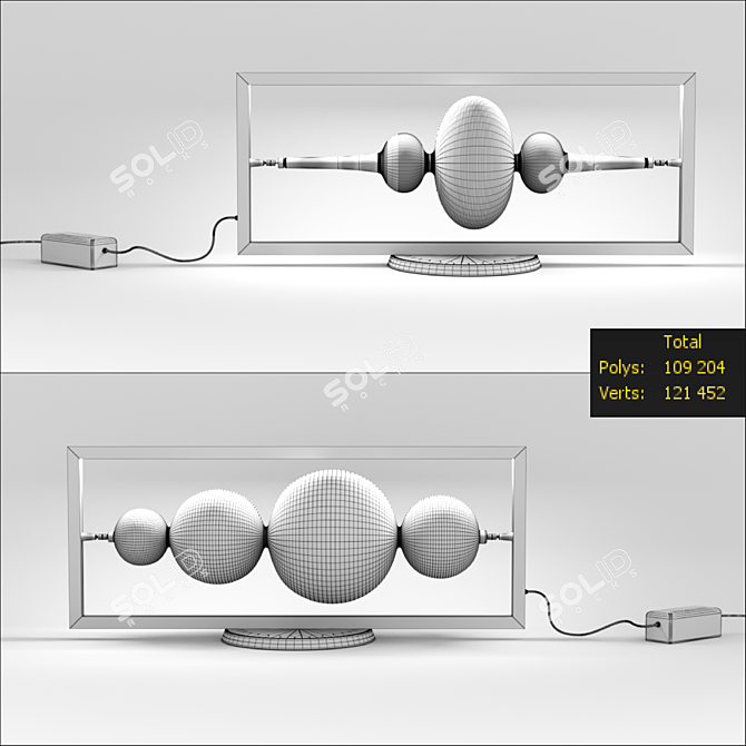 Moonshadow Table Lamp 3D model image 2