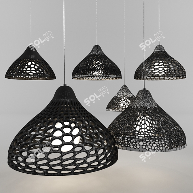 3D Printed Illumination: Futuristic Elegance 3D model image 2