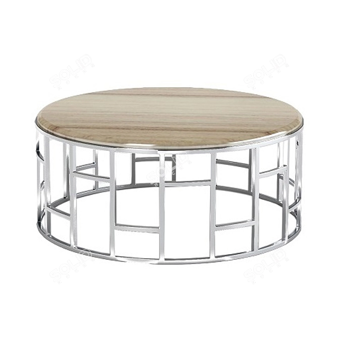 Exclusive Steel Coffee Table 3D model image 1