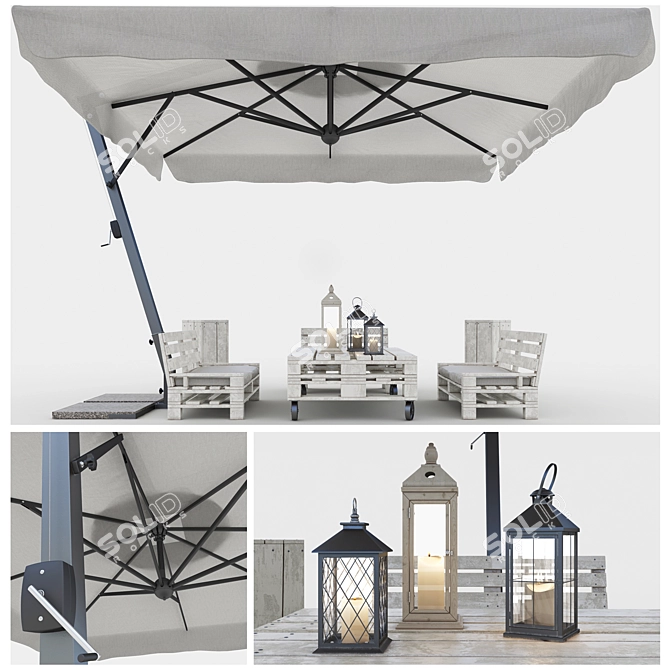 Leonardo Braccio: Stylish Outdoor Furniture Set 3D model image 2