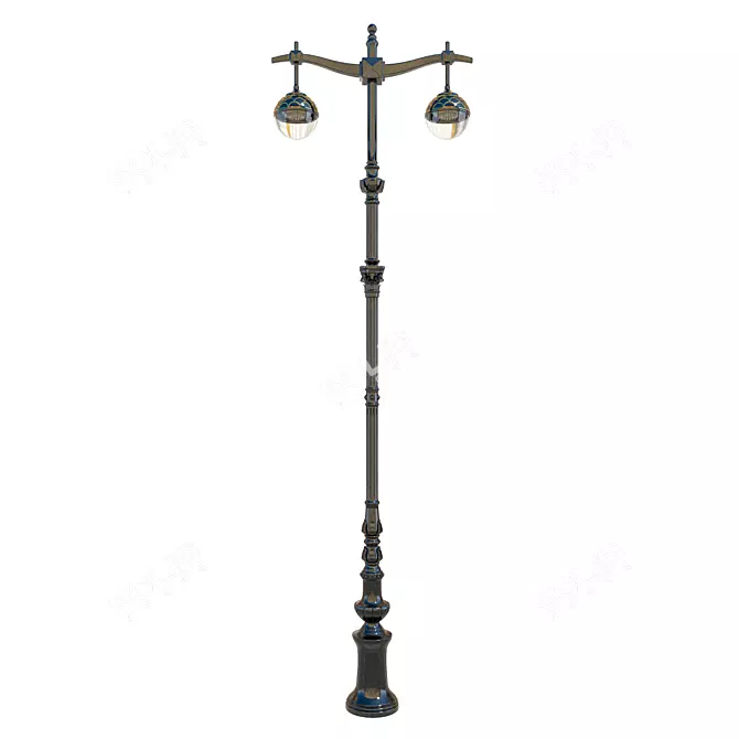 Elegant Lamppost: Polys 22,306 3D model image 1