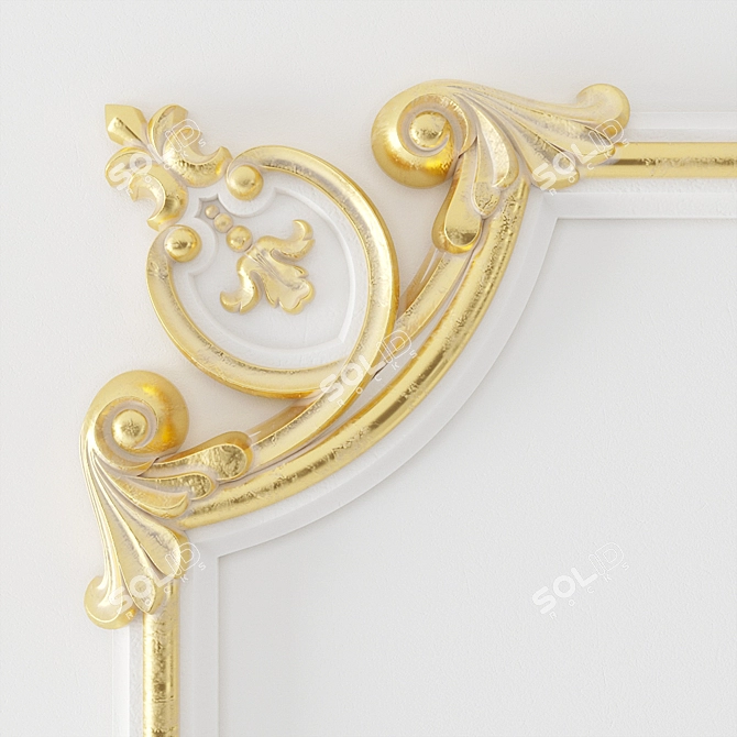 Elegant Decor Frame by EVROPLAST 3D model image 2