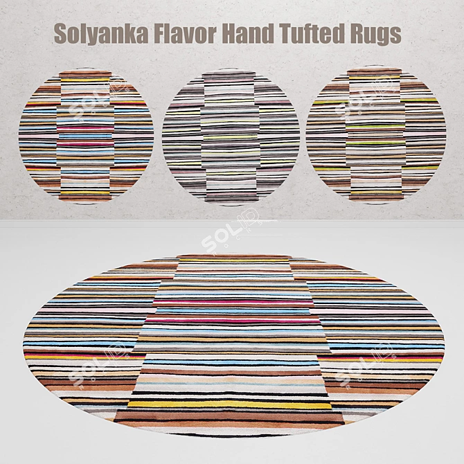  Russian-inspired Solyanka Flavor Rugs 3D model image 1