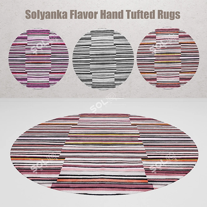  Russian-inspired Solyanka Flavor Rugs 3D model image 2