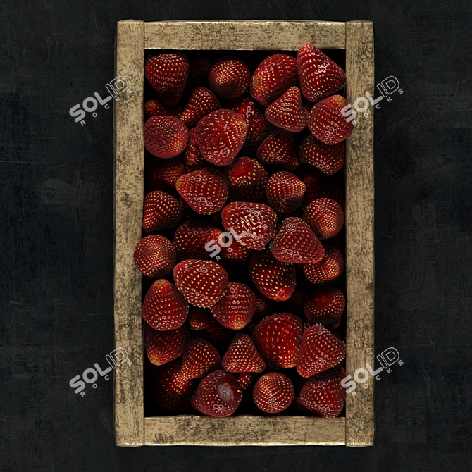 Sweet Berrylicious Strawberry Delight 3D model image 1