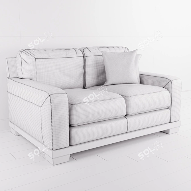 Kylun Saddle Sofa: Sleek and Sophisticated 3D model image 3