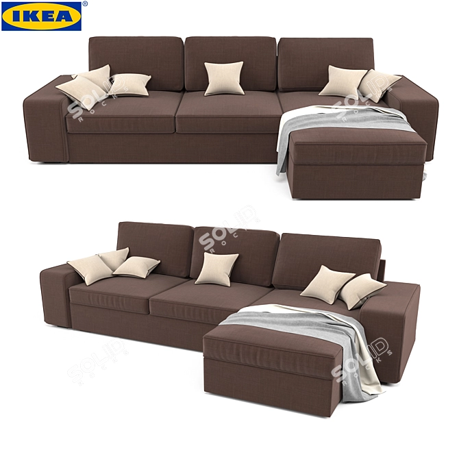 Kivik IKEA Sofa | Spacious, Stylish, Comfortable 3D model image 1