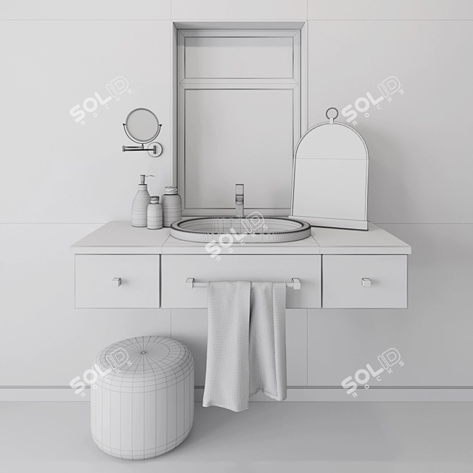 Luxury Bathroom Set: Villeroy & Boch, Fantini, Eichholtz 3D model image 2