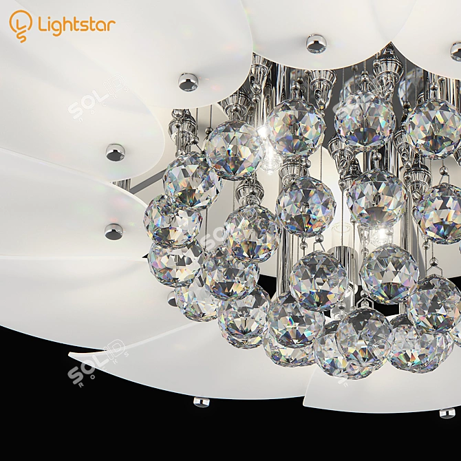 Luxury Crystal Ceiling Chandelier 3D model image 2