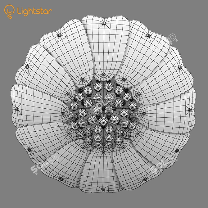 Luxury Crystal Ceiling Chandelier 3D model image 3