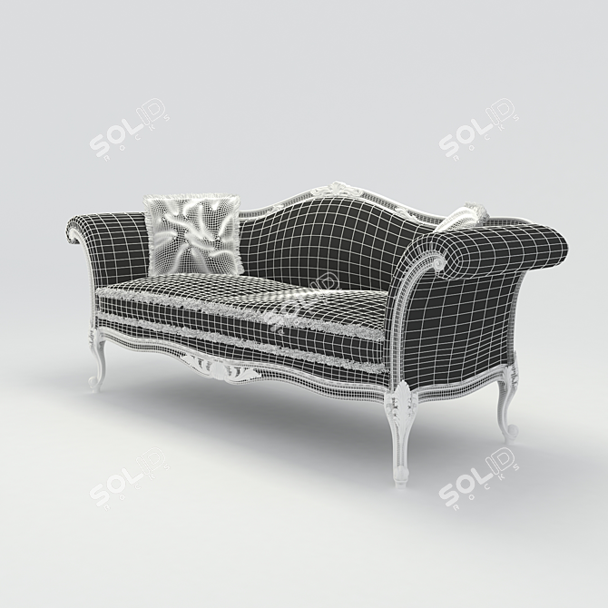 Elegant Ceppi Art Sofa 3D model image 2