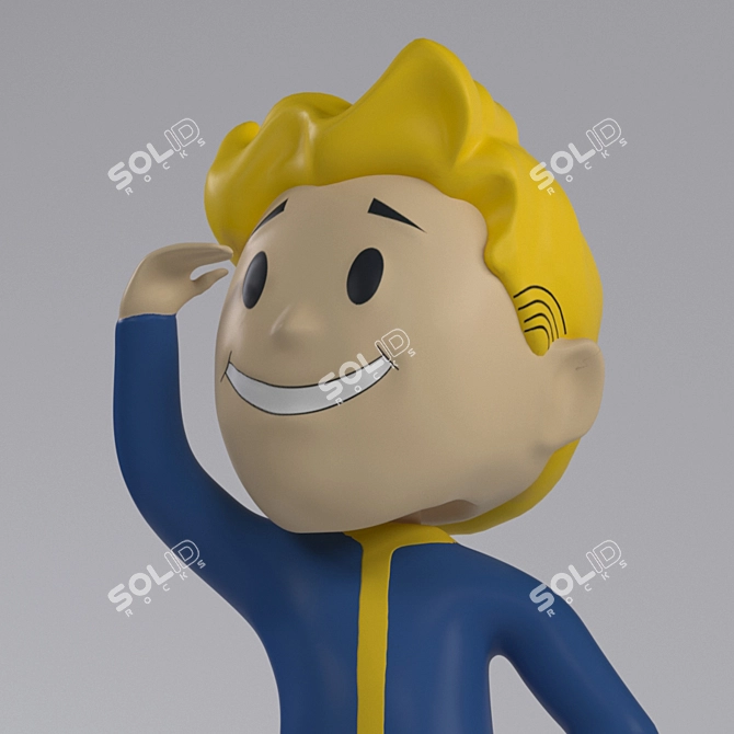 Perception VaultBoy Bobblehead - Fallout Game Collectible 3D model image 3