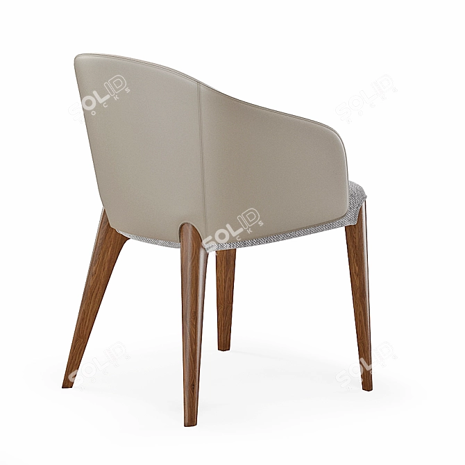 Elegant Bellevue Armchair by VeryWood 3D model image 2