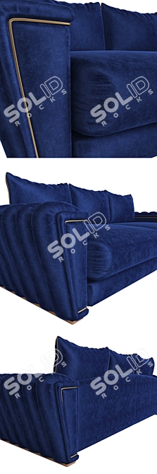 Contemporary Fabric Sofa 5326DV 3D model image 2