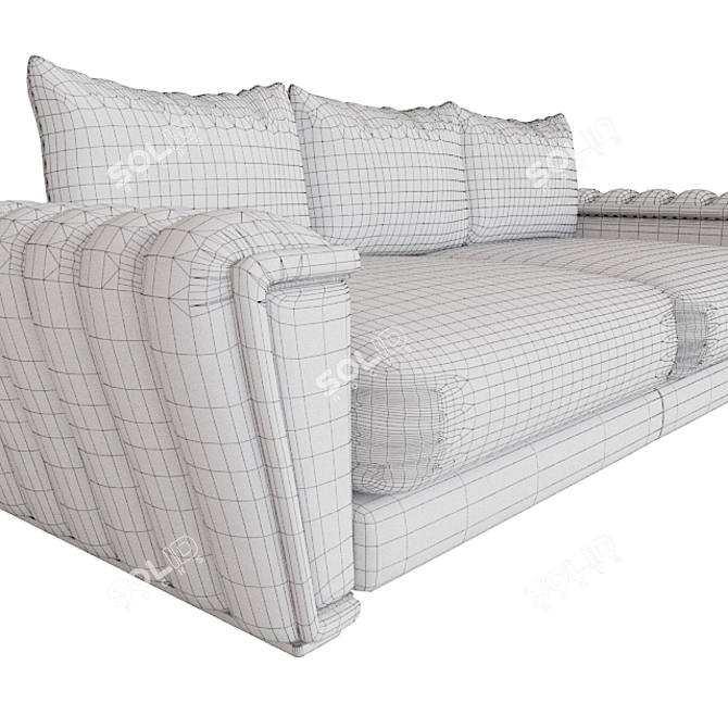 Contemporary Fabric Sofa 5326DV 3D model image 3