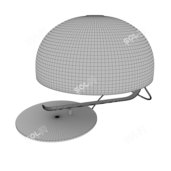 Elegant 40cm H Table Lamp 3D model image 2