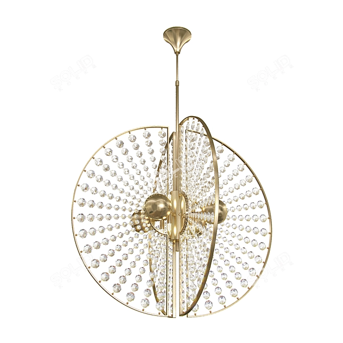 Introducing the Roxy Sparkle Chandelier 3D model image 1