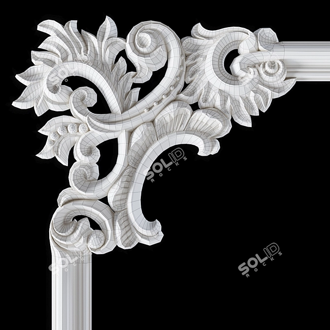 Modern Decorative Frame by EVROPLAST 3D model image 3