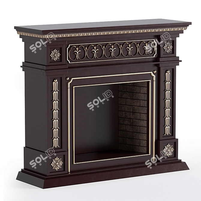 Southern Enterprises Connor Electric Fireplace 3D model image 1