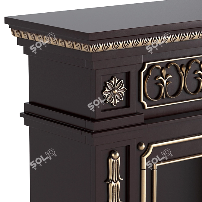 Southern Enterprises Connor Electric Fireplace 3D model image 2