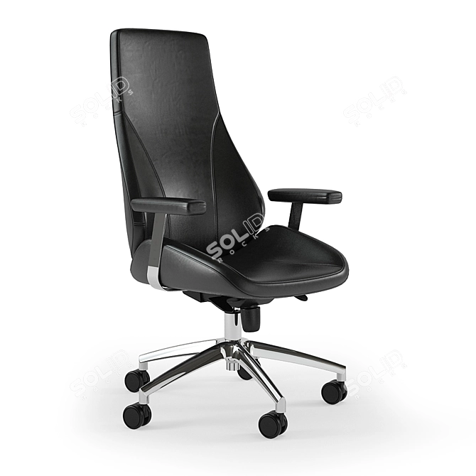 Flash Furniture Swivel Executive Chair | High Back Leather Office Chair 3D model image 1