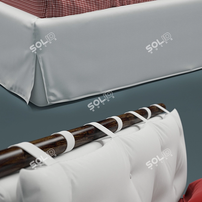 Altrenotti Vindaloo Bed: Stylish & Spacious 3D model image 2