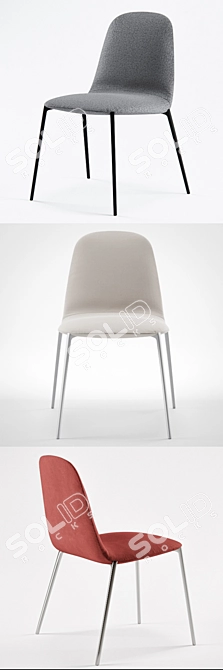 Elegant Zanotta Ella Chair 3D model image 2