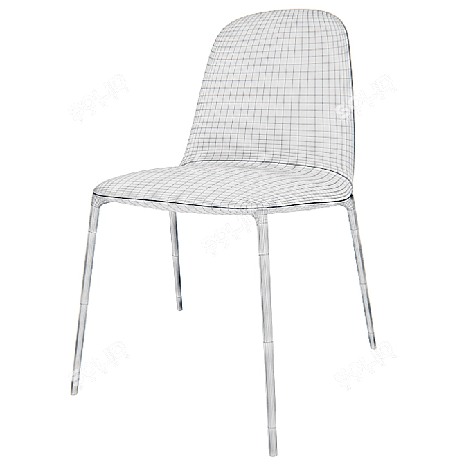 Elegant Zanotta Ella Chair 3D model image 3