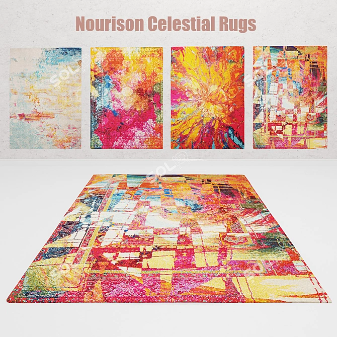 Celestial Charm: Nourison's Heavenly Rugs 3D model image 1