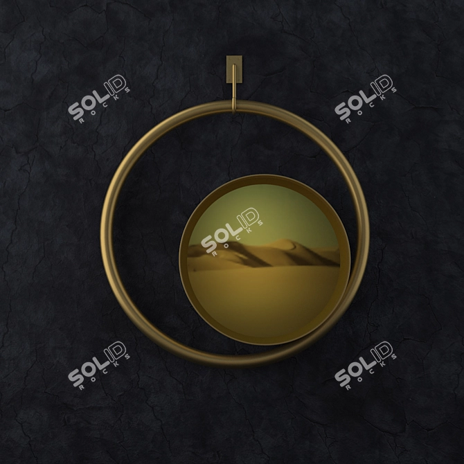 Bronze Solina Mirror 3D model image 1