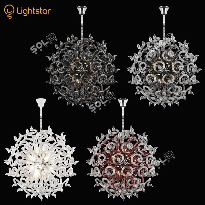 Medusa Pendant Light: Elegant and Versatile 3D model image 1