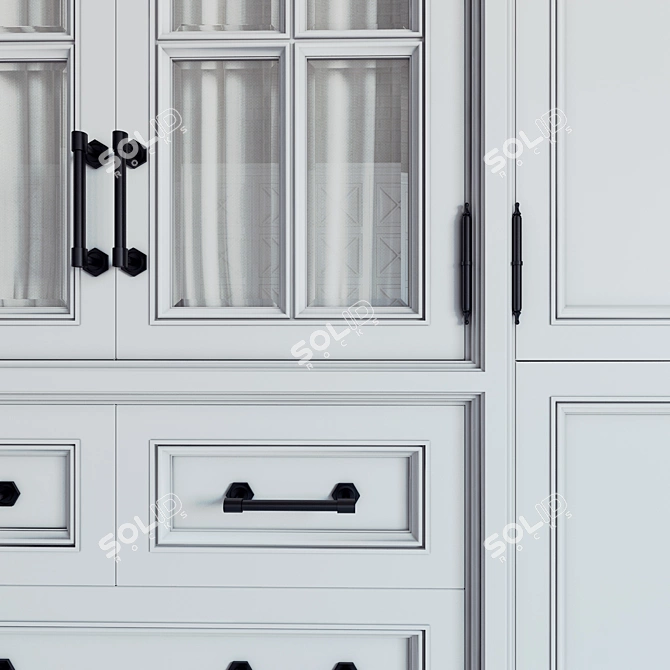 Custom-Built Wardrobe: 2600mm x 3200mm x 600mm 3D model image 2