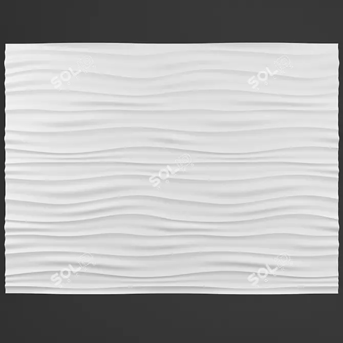 Seamless 3D Decorative Wall Panel 3D model image 1