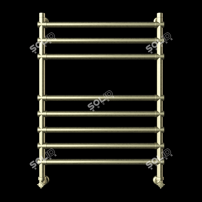 Bronze Towel Rail: Stylish and Space-saving 3D model image 1