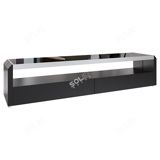 Modern Italian TV Table: Pusha Collection 3D model image 1