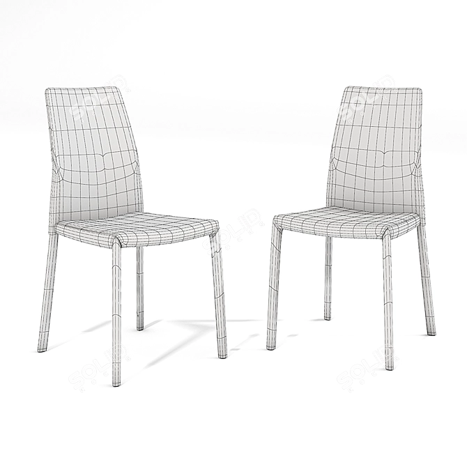 Elegant Bonaldo Lagoon Chair 3D model image 2
