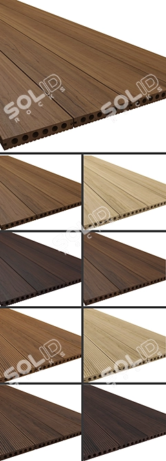 Legro Ultra Natural Slip Decking - Premium Outdoor Flooring 3D model image 2