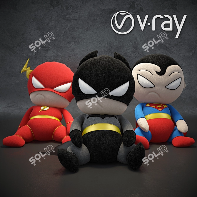 DC Superheroes Soft Toys - Bring the Power! 3D model image 1