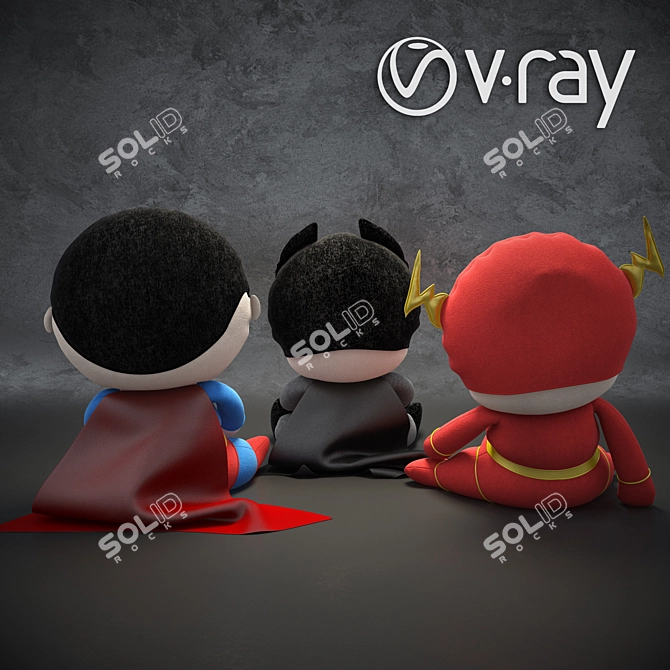 DC Superheroes Soft Toys - Bring the Power! 3D model image 2