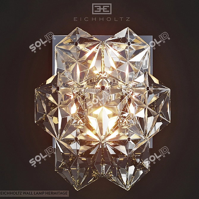 Elegant Hermitage Wall Lamp 3D model image 1