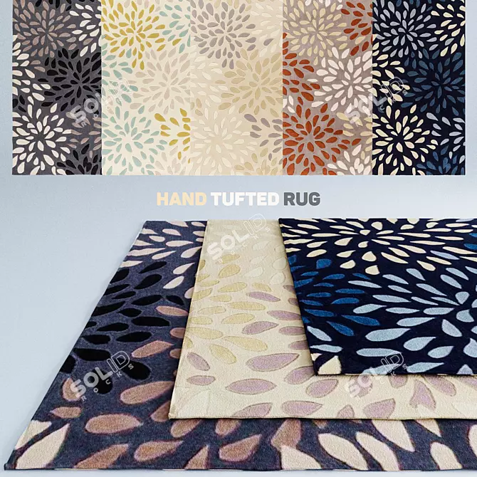 Luxury Hand Tufted Carpets 3D model image 1