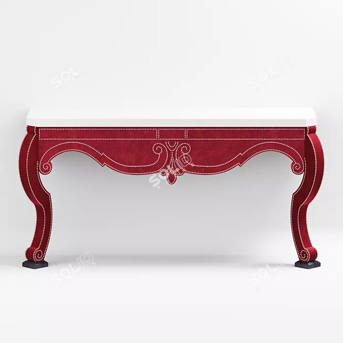 Velvet Augustus Console Table 3D model image 1