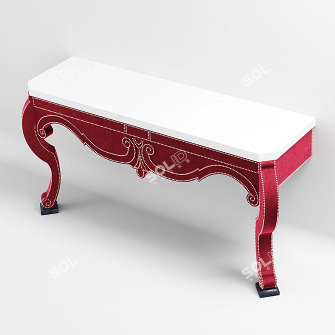 Velvet Augustus Console Table 3D model image 2