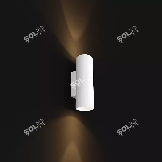 Versatile LED Wall Washer 3D model image 1
