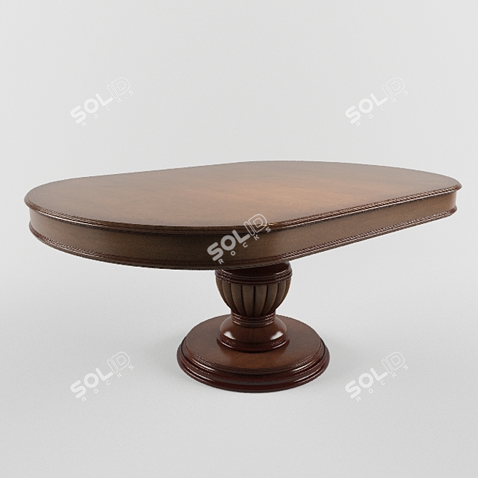 Elegant Dining Table 3D model image 1